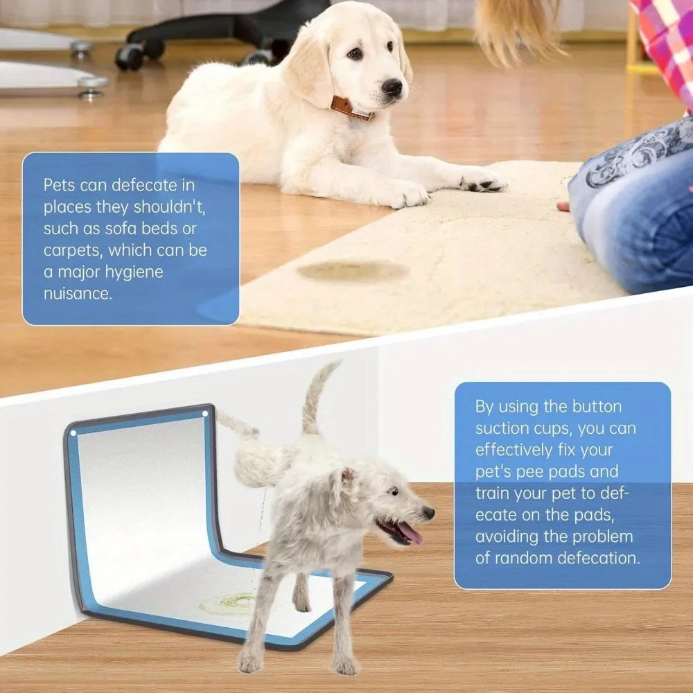 1 foldable silicone dog training board tray - leak proof dog diaper and garbage bin pad